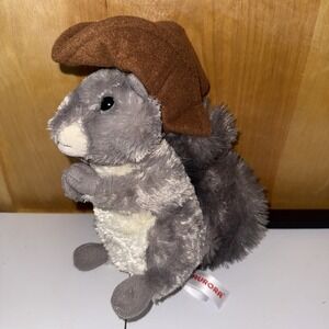 Aurora 8" Grand Ole Opry - Grey Squirrel Plush Plushy Cowboy Hat Stuffed